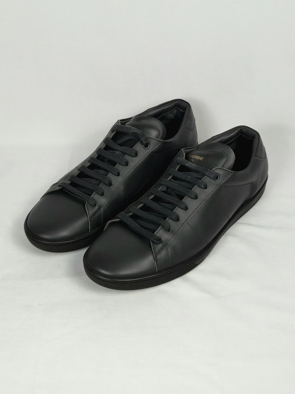 Saint Laurent SL/01 Gray Leather Low-Top Sneakers | US 10.5/EU 43.5 | Dust Bag - Picture 5 of 12